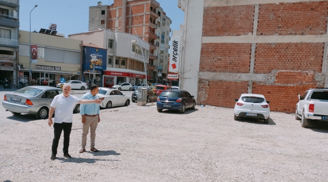 Banka arsası otopark oldu