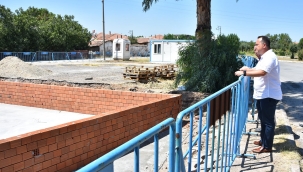 Başkan Dutlulu,sağlığı merkezi ile mahalle kreş inşaatını gezdi