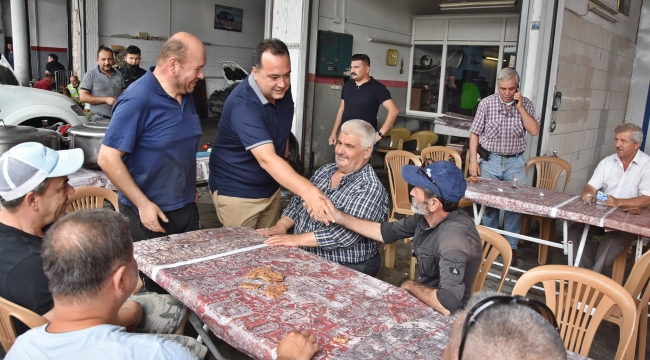 Başkan Dutlulu, sanayi esnafıyla buluştu