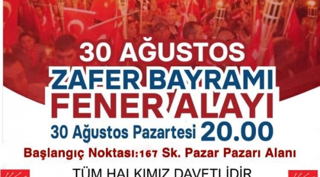 CHP çağırdı ,Akhisarlılar meşalelerle yürüyecek 