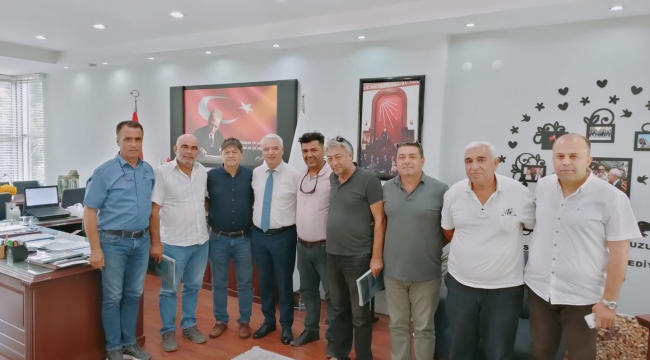 CHP'li yöneticiler Başkan Bilgin'i ziyaret etti