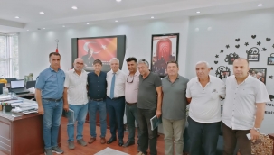 CHP'li yöneticiler Başkan Bilgin'i ziyaret etti