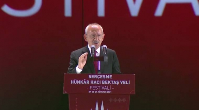 CHP Lideri Kılıçdaroğlu, Hacı Bektaş-ı Veli etkinliğinde konuştu