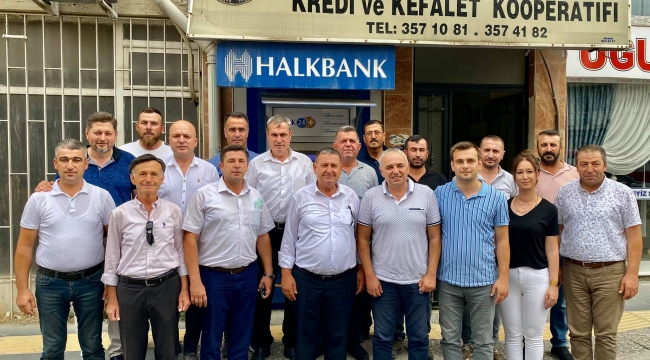 CHP'liler esnafların başkanı Kan'ı ziyaret etti
