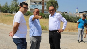 ​​​​​​​DSİ'den izin çıktı Turgutlu Belediyesi asfalt çalışmalarına başladı