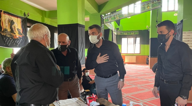  İYİ Partili Akan aşure günü matem meclisi'ne katıldı 