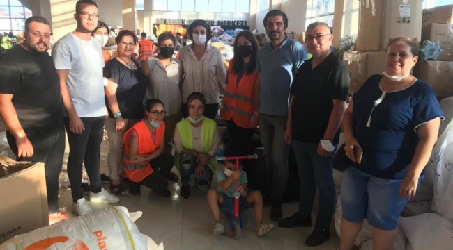 Manisa'dan Manavgat'ta yardım köprüsü kuruldu