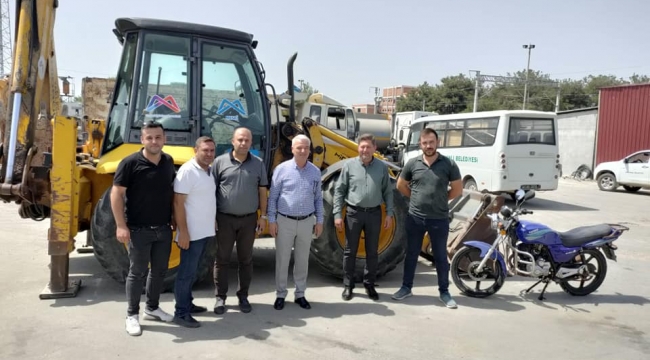 Mersin büyükşehir belediyesinde Saruhanlı 'ya araç yardımı