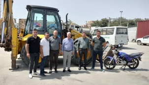 Mersin büyükşehir belediyesinde Saruhanlı 'ya araç yardımı