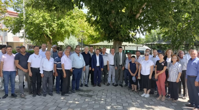 Millet ittifakı üyeleri Kuyucak'ta üreticilerle buluştu