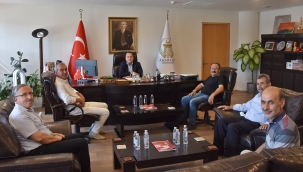 Muhtarlar Başkan Dutlulu'yu ziyaret etti