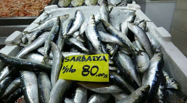 Sardalya tezgahta kilosu 80 lira