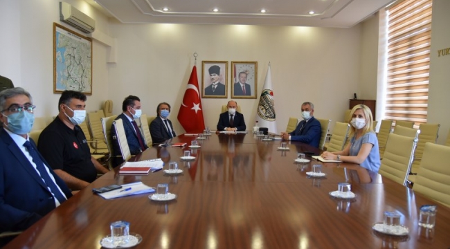 Sel bölgelerine yapılacak yardımları değerlendirme toplantısı