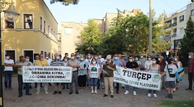 Turgutlu'da 'ormanıma dokunma' açıklaması