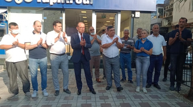 Turgutlu'da ''SINIR NAMUSTUR'' pankartı 