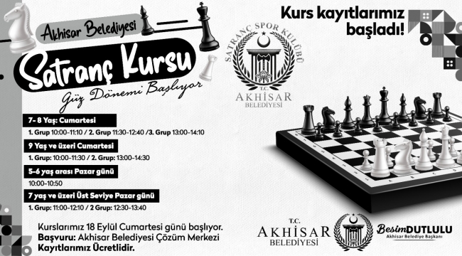 Akhisar belediyesi santraç kursu açıyor