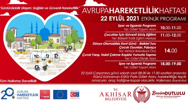  Akhisar'da Avrupa hareketlilik haftası başlıyor