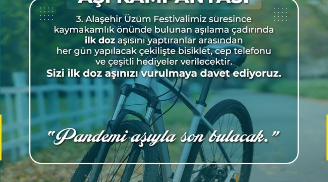  Aşı ol bisiklet ve cep telefonu kazan