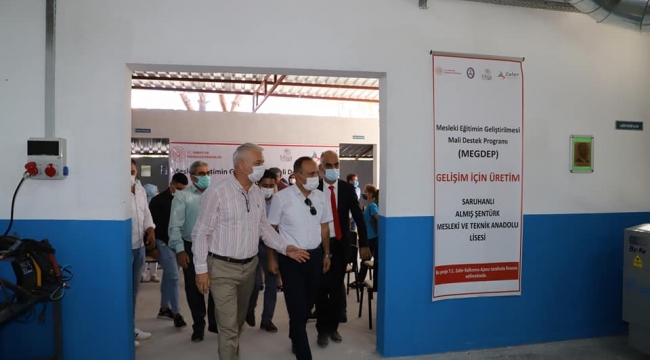 Başkan Bilgin'den "Gelişim İçin Üretim' metal teknoloji atölyesinde inceleme