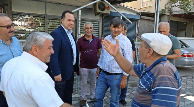 Başkan Dutlulu esnaflarla buluştu, muhtarları dinledi