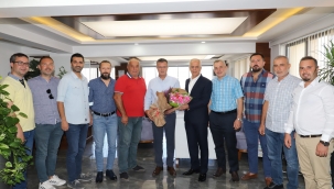 Başkan Öküzcüoğlu,belediyesporun yeni yöneticileriyle buluştu