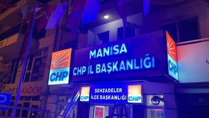 CHP il Başkanlığı ışıklandırıldı