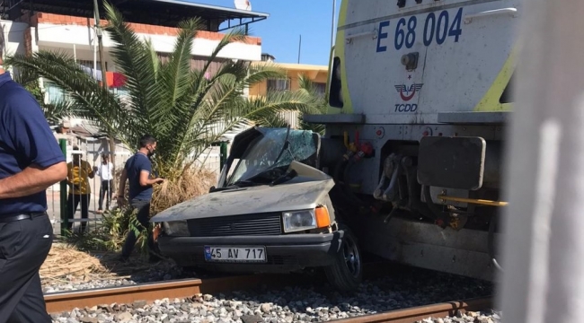 Manisa'da tren kazası bir kişi yaralandı