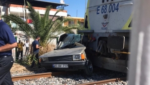 Manisa'da tren kazası bir kişi yaralandı