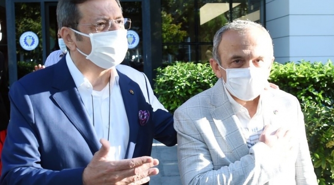 Manisalı işadamları sorunlar listesini Hisarcıklıoğlu'na verdi