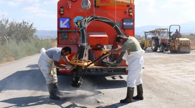 Turgutlu belediyesinden yol sorununa hızlı çözüm