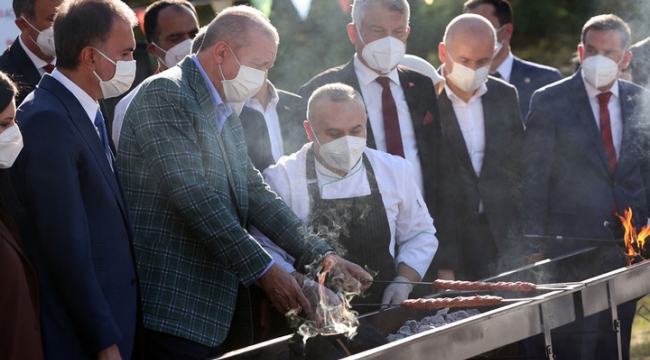 Kebabının ateşini Cumhurbaşkanı Erdoğan yaktı