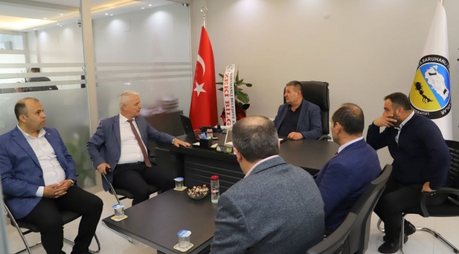 Başkan Bilgin esnafların başkanını ziyaret etti
