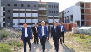 Başkan okul yatırımını inceledi