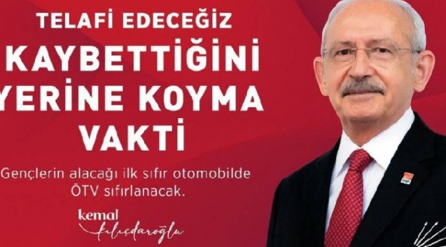 CHP'den "Telafi edeceğiz! kaybettiğini yerine koyma vakti" kampanyası