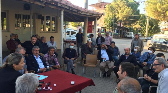 CHP'liler çöp sorunu yaşayan Caferbey mahallesinde
