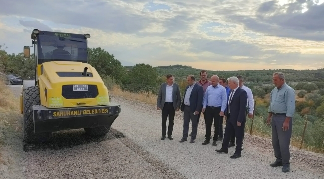 Kepenekli ,Taşdibi ara bağlantı yolu asfaltlanıyor
