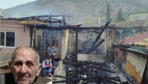 Kırkağaç'ta yangın bir kişi yanarak yaşamını yitirdi