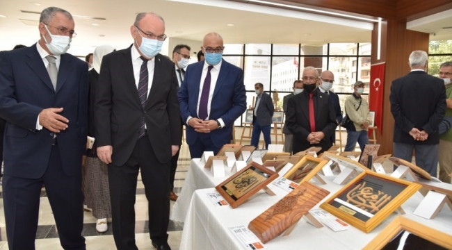 Naht sanatı ve sulu boya sergisi açıldı