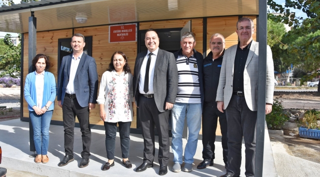 Yenilenen muhtarlık binası hizmete başladı
