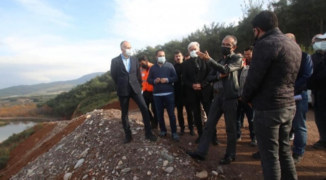 AKP il başkanı Hızlı barajda incelemede bulundu