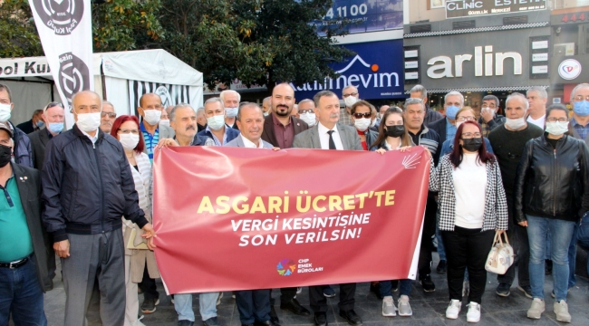 CHP Asgari Ücret İçin Meydanlardaydı
