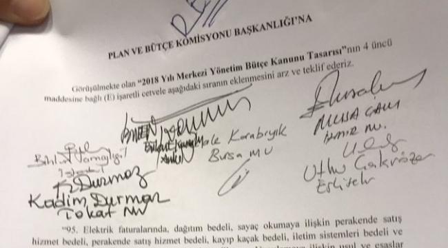 CHP İstedi AKP kaldırdı