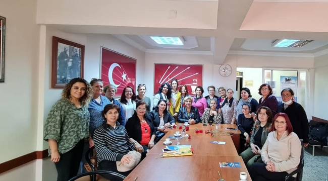 CHP'li kandın yöneticiler Soma'da toplandı