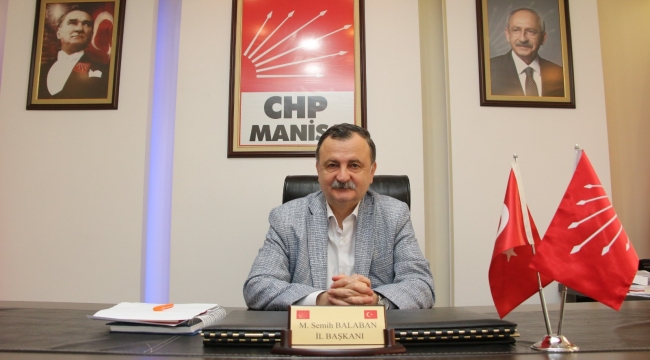 CHP Manisa il başkanı Balaban''Türkiye mutsuz,Türkiye umutsuz''