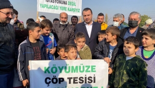 Çocuklar "çöp transfer tesisi istemiyoruz"