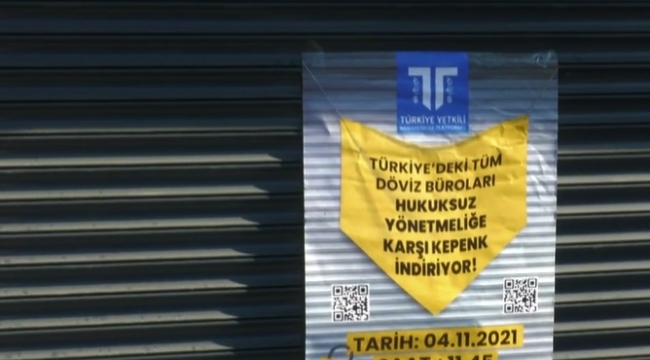 Döviz büroları kepenk indirdi