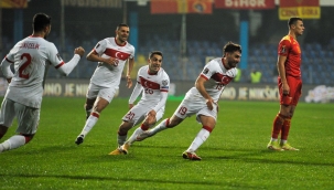 Karadağ'ı yenen Türkiye play-off 'da