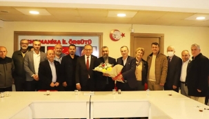 Sanayispor yöneticileri CHP il başkanını ziyaret etti