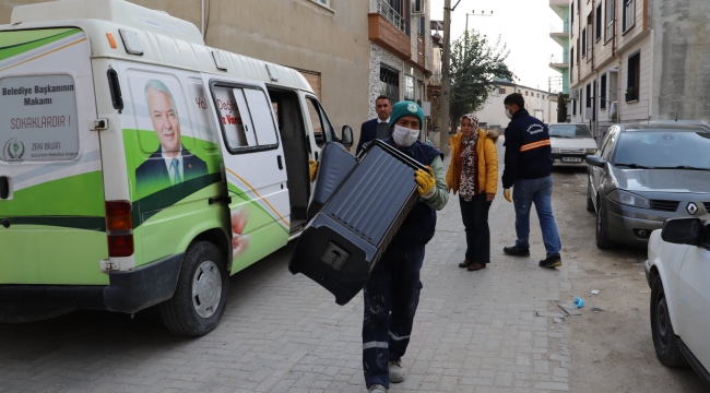 Saruhanlı'da evleri ısıtan belediye yardımı başladı