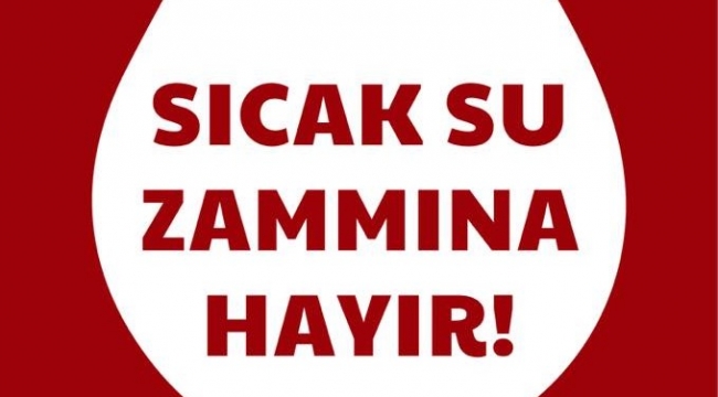 Soma'da sıcak su zammına hayır kampanyası